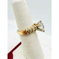 thumbnail image 4 of Silverstar Gems Marquise Cut Cubic Zirconia 14K Yellow Gold Finish Wedding Ring, 4 of 5