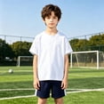 thumbnail image 6 of WhouRiu Boys Summer Athletic Outfits Short Sleeve Tees And Shorts Sets Kids Sports Clothes, 6 of 6