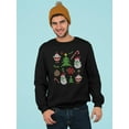 thumbnail image 2 of Christmas Icons Men Sweatshirt, Male x-Large, 2 of 4