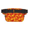 thumbnail image 3 of Fuzoiu Vintage maple leaves autumn Print Unisex Square Double Layer Waist Bag,Crossbody Fanny Pack Travel Workout Accessory, 3 of 9