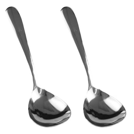 - (Set of 2) Stainless Steel Buffet Serving Spoon 8 3/8 Inch