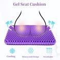 thumbnail image 3 of 2026 New Gel Seat Cushion - Non-Slip Egg Seat Cushion Chair Pads - Office Chair Car Seat Cushion for Sciatica & Back Pain Relief - Cushion for Home, Wheelchair, Computer, Desk Chair, Truck(Blue), 3 of 7