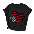 thumbnail image 4 of BLVB T-Shirts de la Saint-Valentin pour Femmes Mignons avec Cœur Graphique T-Shirts Manches Courtes pour Elle, 4 of 7