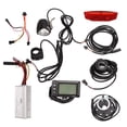 thumbnail image 2 of Kit de conversión de controlador de bicicleta eléctrica, 25 A, GD01, panel LCD, faros y luces traseras para motor de 750 W., 2 of 14