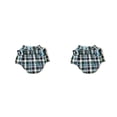 thumbnail image 4 of Greeniant Camisa para perros Manténgase caliente Exquisita Varios tamaños Ropa para cachorros Suministros para mascotas Ropa para mascotas Azul verde METRO 2Conjunto, 4 of 6