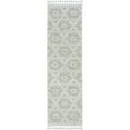 thumbnail image 2 of 5' x 8' Ivory or Beige Geometric Diamond Indoor Area Rug with Fringe, 2 of 4