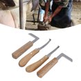 thumbnail image 1 of Cuchillo Para Pezuñas, Cuchillas Eficientes Cuchillo Para Pezuñas De Herrador De Madera Para Vacas Ganado Caballo, 1 of 7
