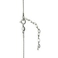 thumbnail image 2 of Sterling Silver Chain Simulated Pearls Silvertone Rhinestone Rondells Necklace 20"+2", 2 of 3