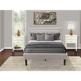 thumbnail image 2 of FN08K-2VL0C 3-Piece Platform Wooden Set for Bedroom with 1 King Size Bed and 2 Night Stands - Mist Beige Linen Fabric, 2 of 8