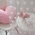 thumbnail image 1 of EIMELI Cute Heart Line Tassel String Door Curtain Window Room Divider Curtain Valance Black, 1 of 2
