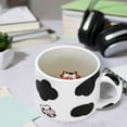 thumbnail image 5 of Farcauo Cute Cow Mug with Animal Inside Cute Ceramic Coffee Mugs Cow Print Stuff Funny Tea Cups Coffee Mug with Spoon Unique Cup Gift for Women Friends Novelty Birthday Gifts for Cows Lover, 5 of 7