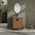 thumbnail image 7 of 24'' Bathroom Vanity With Ceramic Sink Top, Modern Storage Cabinet. Engineered Wood, To . Easy Clean And Assemble. Brown, American Style Top Sink, Cabinet Doors. -, Ample Space. Design, 7 of 7