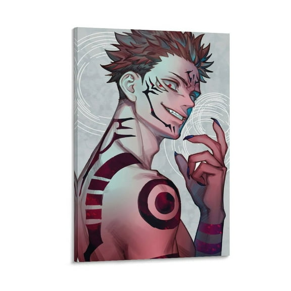 Jujutsu-Kaisen Anime Satoru Gojo And Sukuna (109) Wall Art Poster Gifts Bedroom Prints Home Decor Hanging Picture Canvas Painting Posters 16x24inch(40x60cm)