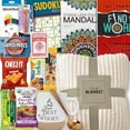 thumbnail image 4 of Well Soon Gift Basket with Activity Books, Snacks & Blanket for Recovery, Hospital, College, 4 of 7