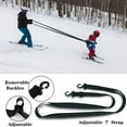 thumbnail image 3 of Cinturón de seguridad para entrenamiento de esquí Arnés de snowboard Cinturón de entrenamiento de esquí Correas de nailon de equilibrio para niños pequeños Correa de esquí negra (1 unidad), 3 of 5