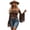 Brown, variant on Womens T Shirts Classic Retro Long Sleeve Off Shoulder T Shirt with Fringe Basic Tees for Women Black L