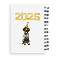 thumbnail image 2 of Happy New Year German Shorthaired Pointer Welcome 2025 Balloon Firework Party Spiral Bound Journal GSP Lover Dog Gift 5x7in Spiral Notebook - 01014, 2 of 5