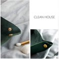 thumbnail image 3 of ZHAOCHENG Caja de almacenamiento de escritorio plegable, bandeja pequeña, compartimento de cuero para guardar joyas, caja para llaves, cesta de almacenamiento para decoración del hogar * Verde, 3 of 4