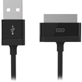 thumbnail image 2 of iEssentials - Charging / data cable - Apple Dock male to USB male - 1 m - black - flat, 2 of 2