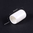 thumbnail image 3 of Uxcell 100pcs Round Rubber End Caps 12mm White Vinyl Cover Screw Thread Protectors, 3 of 5