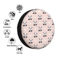 thumbnail image 4 of Susaid Cute Panda Print Tire Covers,Waterproof Anti-UV Snow Sun Rain Tire Covers for RV,Truck, SUV, Trailer, Camper-14 inch, 4 of 6