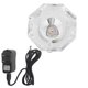 thumbnail image 5 of Transparent LED Lamp White Light Crystal Glass Display Base Stand Holder Round with US Adapter, 5 of 5