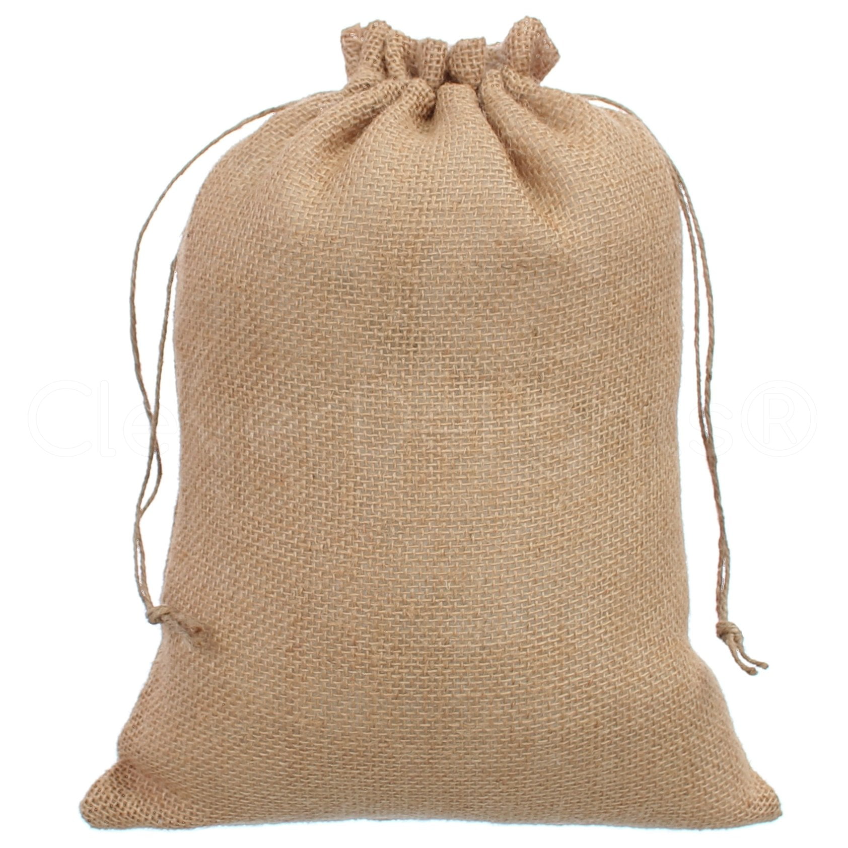 CleverDelights Burlap Bags 10" x 14" 6 Pack