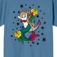 thumbnail image 2 of Celestial Tropics Mermaid And Anchor Men's Blue Fog T-Shirt-Large, 2 of 2