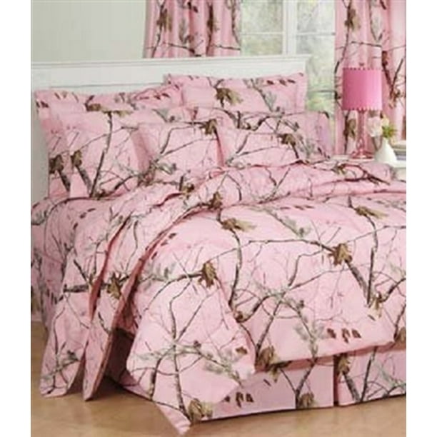 Realtree AP Pink Camo 8 Pc QUEEN SIZE Comforter Set