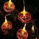 thumbnail image 1 of Guirnalda de luces LED para decoración de Halloween con forma de calabaza y energía solar, guirnalda de luces navideñas impermeables para jardín, 1 of 5