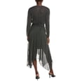 thumbnail image 2 of Maje womens  Handkerchief Midi Dress, T42, White, 2 of 4