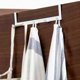 thumbnail image 3 of Perchero para colgar ropa con 5 ganchos para colgar sobre la puerta, color blanco, 3 of 3
