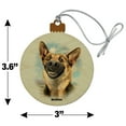 thumbnail image 6 of German Shepherd Dog Selfie Wood Christmas Tree Holiday Ornament, 6 of 7