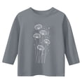 thumbnail image 2 of OGLCCG Girls' 3/4 Sleeve T-Shirt Round Neck Spring Casual Shirts Tops Lightweight Soft Graphic Print Tunic Blouses for Kids 3-12 Years, 2 of 4