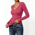 thumbnail image 2 of Diufon Long Sleeve Thermal Shirts for Women Fall Fashion Lightweight Casual Pullover Tops Knitted Tunic Sweaters, 2 of 9