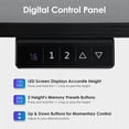 thumbnail image 5 of YRLLENSDAN Height Adjustable Standing Desk 40x24 Inch, Electric Stand up Desk Raising Desk Ergonomic Desk Large Standing Desk with Headphone Holder & 2 Memory Function Work Desk for Home Office, Black, 5 of 7