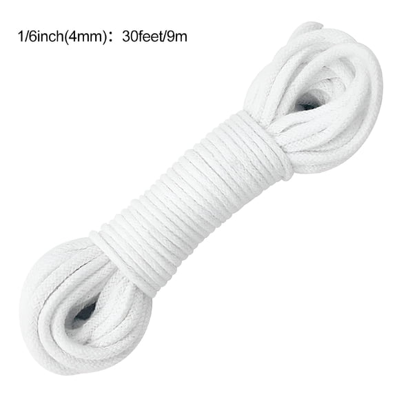 ZULAR 30Ft 4mm Self Watering Rope Water Absorbing Cotton Cord Flower Pot Replacement