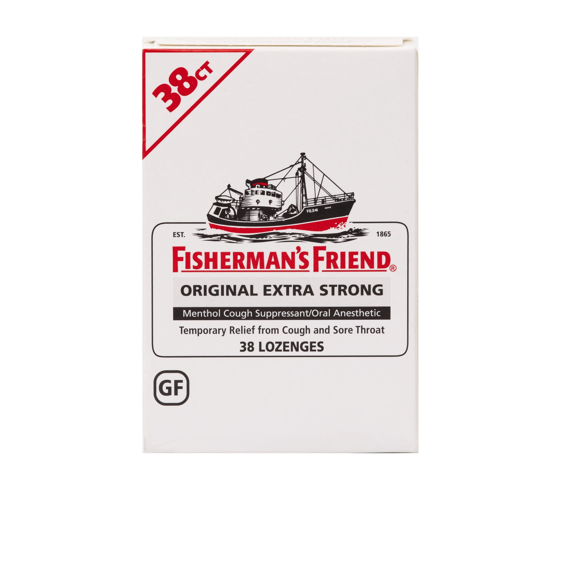 Fisherman’s Friend Original Extra Strong Cough Lozenges, All Natural, 38 Count (Pack of 1)