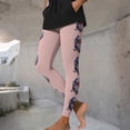 thumbnail image 6 of oelaio Womens High Waisted Leggings Christmas Tree Print Tights Buttery Soft Ankle Length Yoga Pants Pink M, 6 of 9
