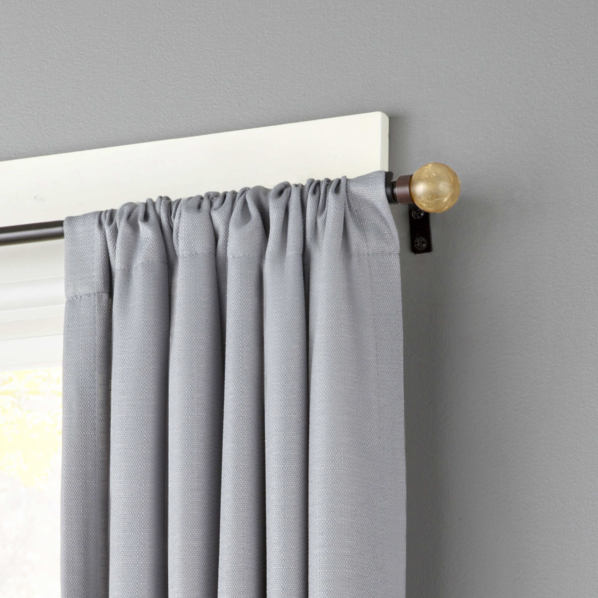 Kenney Amber Crackle Window Curtain Rod 1 2 Diameter 48 86