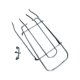 thumbnail image 1 of Soporte para rueda trasera de bicicleta, portaequipajes, acero, ligero, para la parte trasera de la bicicleta 22 pulgadas, 1 of 9