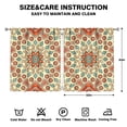thumbnail image 2 of Abstract Ornamental Mandala Curtains 2 Pack 52x63 Inch Rod Pocket Tier Zen Meditation Window Panels, 2 of 2