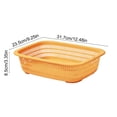 thumbnail image 3 of 12.5" Plastic Storage Basket with Ventilation Holes Large Rectangular Produce Bin for Onions Potatoes Bread Pantry Organization Fridge Counter Food Safe, 3 of 6