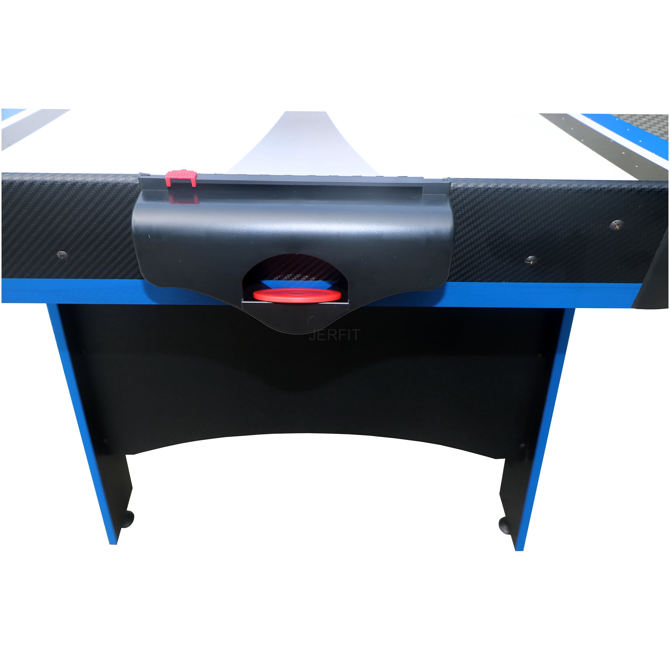 JERFIT 2-in-1 Air Hockey and Table Tennis Game Table, 60" Multi Functional Game Table for Indoor Family Fun, Black/White/Blue