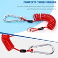 thumbnail image 4 of shiyou-Glarks 6FT Breakaway Trailer Cable Trailer Brake Cable Stainless Steel Spring Towing Coiled Wire Safety Cables Strap Ground Clip for RV Towing Trailer Emergency, 4 of 4