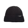 thumbnail image 4 of Mens Plush Lined Winter Beanie Sport Style Solid Striped Warm Hat Soft Outdoor Knitted Cap for Couples in Cold Weather, 4 of 5