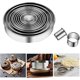 thumbnail image 1 of 12 Pieces Round Cookie Biscuit Cutter Set,304 Stainless Steel Cookie Cutters And Donut Cutter Ring Molds For Dough Pastry Biscuits Muffins Fondant Don, 1 of 4