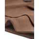 thumbnail image 5 of Blazer de gamuza sintética para mujer con cinturón de manga larga de un solo pecho Chaquetas de trabajo Outwear Coat Marrón Oscuro XS, 5 of 6