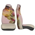 thumbnail image 4 of XMXT 2Pcs Car Seat Cover Decor Protector, Boho Golden Leaf Print Front Seat Covers for Cars SUVs, Universal Fit, 4 of 9