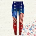 thumbnail image 4 of MKLEKYY Leggings deportivos push up para mujer, leggings estampados del Día de la Independencia para mujer, leggings de ejercicio físico, pantalones de yoga, 4 of 4